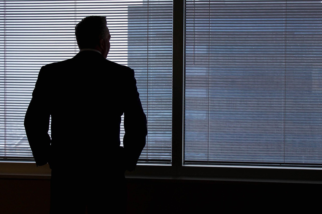 Businessman, silhouette, windows — How to Evaluate Fixed Deposit Interest Rates for Maximum Financial Benefit